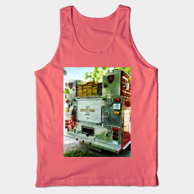 Fire Truck - Back Of Fire Truck Closeup Tank Top by SusanSavad